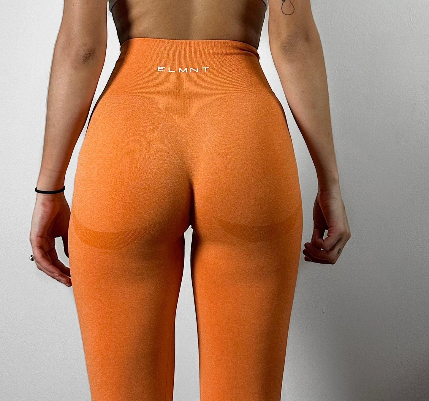 Sunset Orange Seamless Curve Leggings